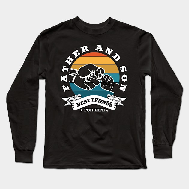 Father and Son Long Sleeve T-Shirt by Cooldruck